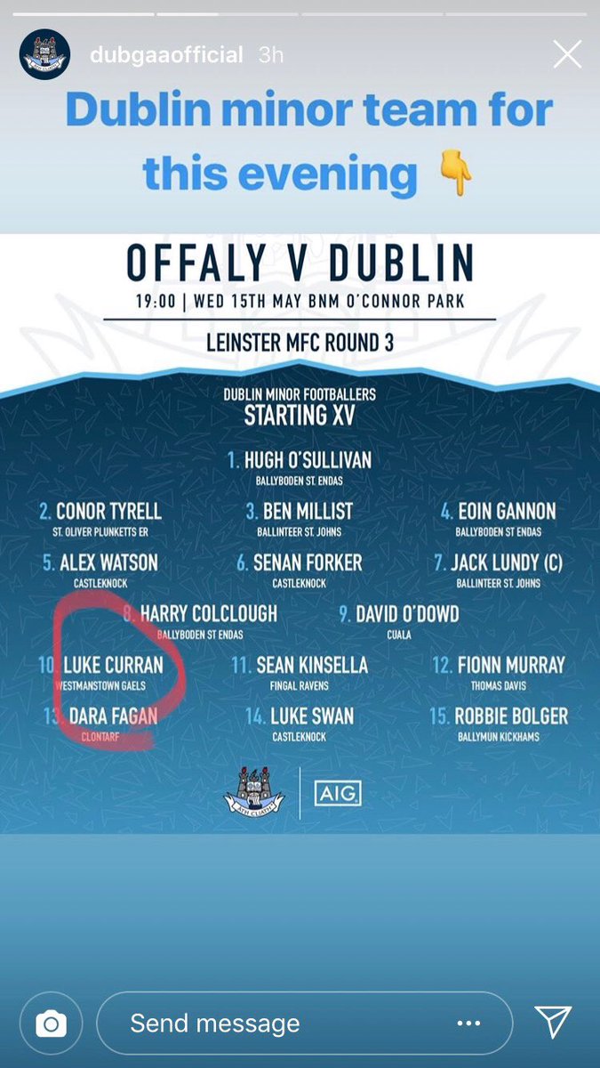 WMTGaels's tweet photo. Go Luke. Gaels Ábu! #COYBIB https://t.co/cmxCiyyYp8