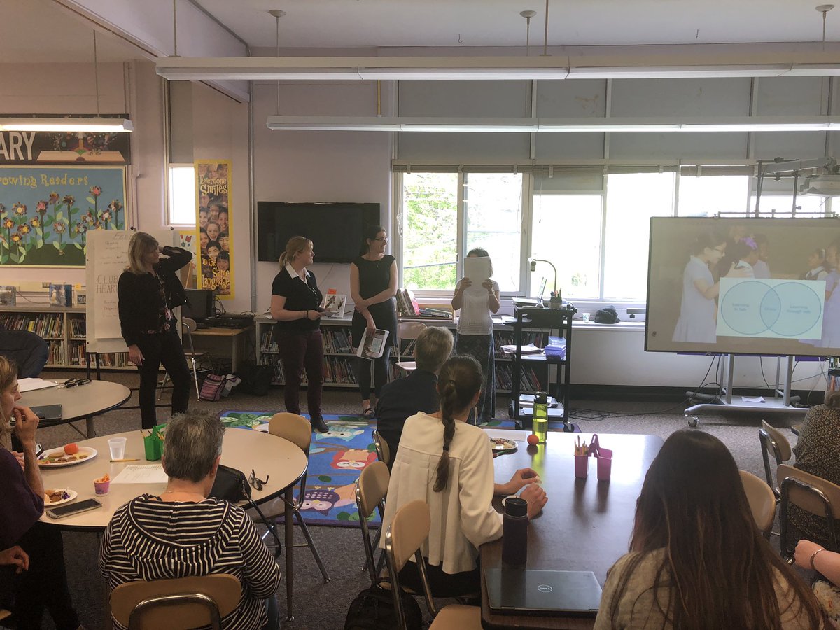 DBreiman's tweet photo. Powerful presentation by @BelleShermanES ENL #teachers about #oracy increasing #student talk &amp; engaging speaking @IthacaNYSchools https://t.co/Je5e0pxt78