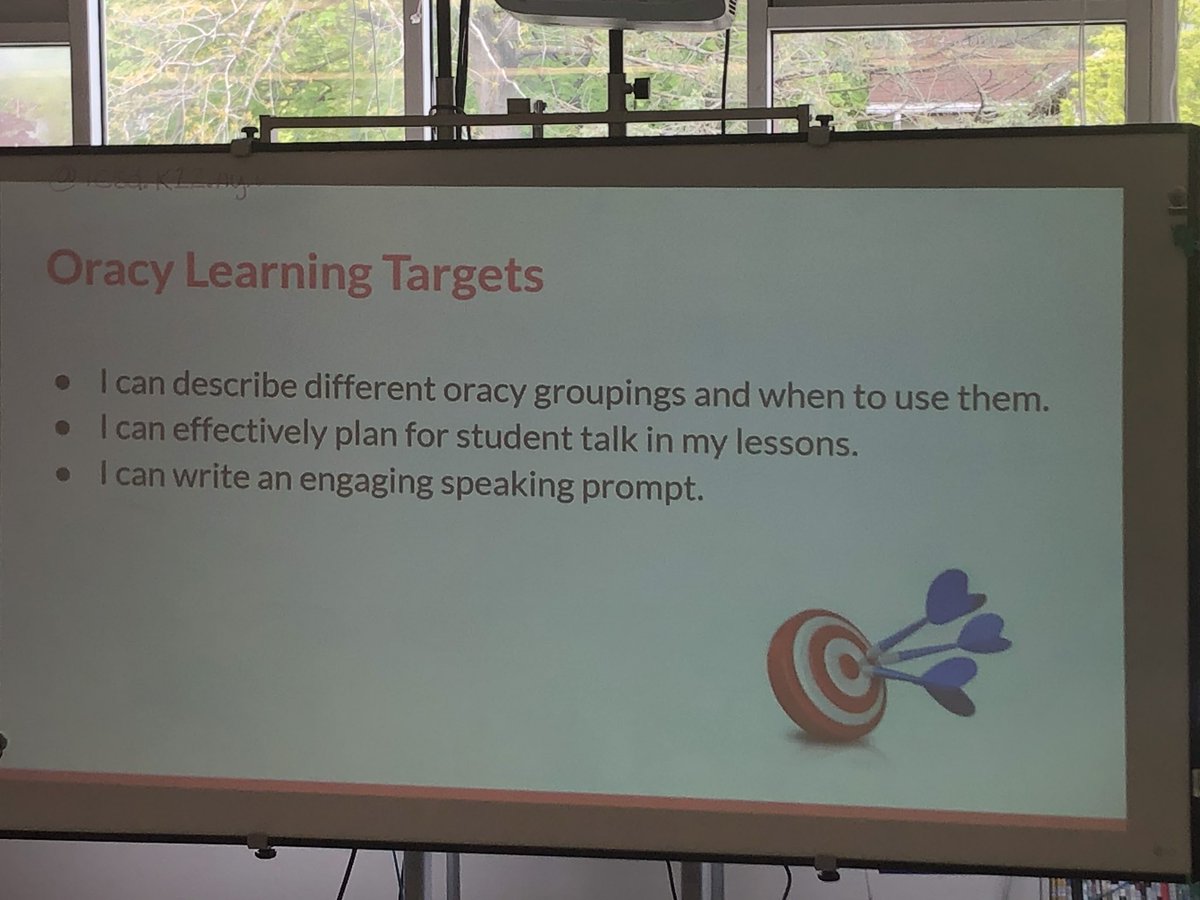 DBreiman's tweet photo. Powerful presentation by @BelleShermanES ENL #teachers about #oracy increasing #student talk &amp; engaging speaking @IthacaNYSchools https://t.co/Je5e0pxt78