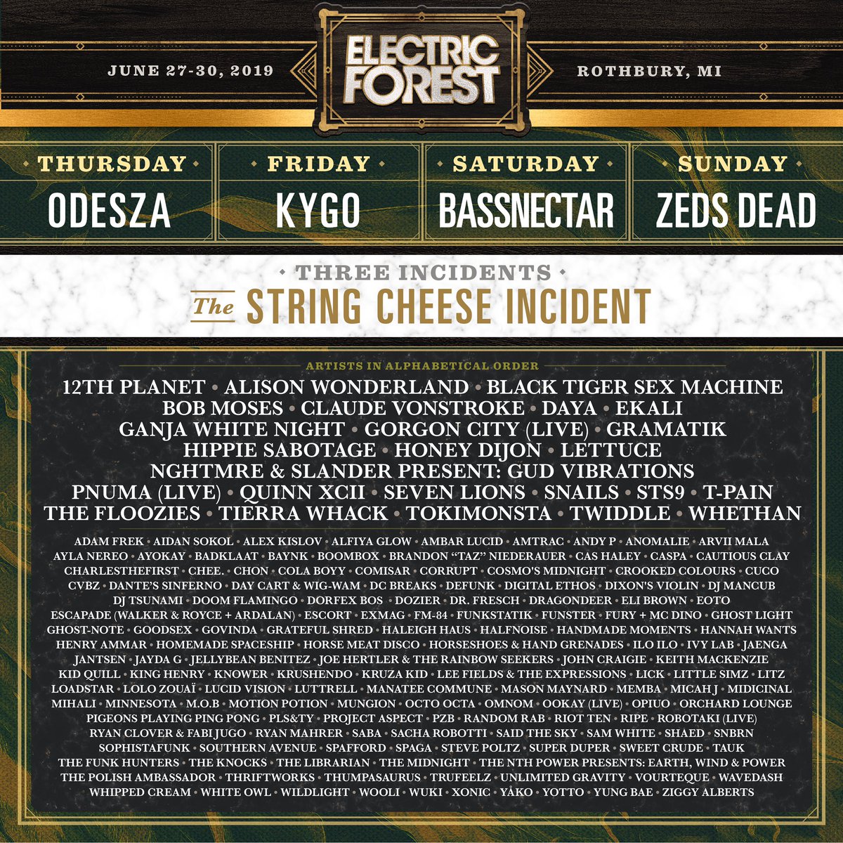 #grateful for <a href="/Electric_Forest/">Electric Forest ⚡🌲</a> adding us to their lineup this year! See y’all in the Forest!