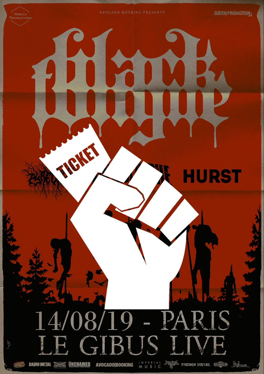 Nebula_Prods's tweet photo. 🎫Billetterie alerte🎫

Tu veux venir slammer avec nous en Août ? 🔨
Tu vas être ravi puisqu'on vient d'ouvrir la billetterie pour Black Tongue x Piedbouche x Pyrecult x Hurst // Paris - Gibus
🎟Préventes : (12€* )➡ https://t.co/J5t3Iken9M
🚪Sur place : 15€
*hors frais de loc https://t.co/rsidFgqU1t