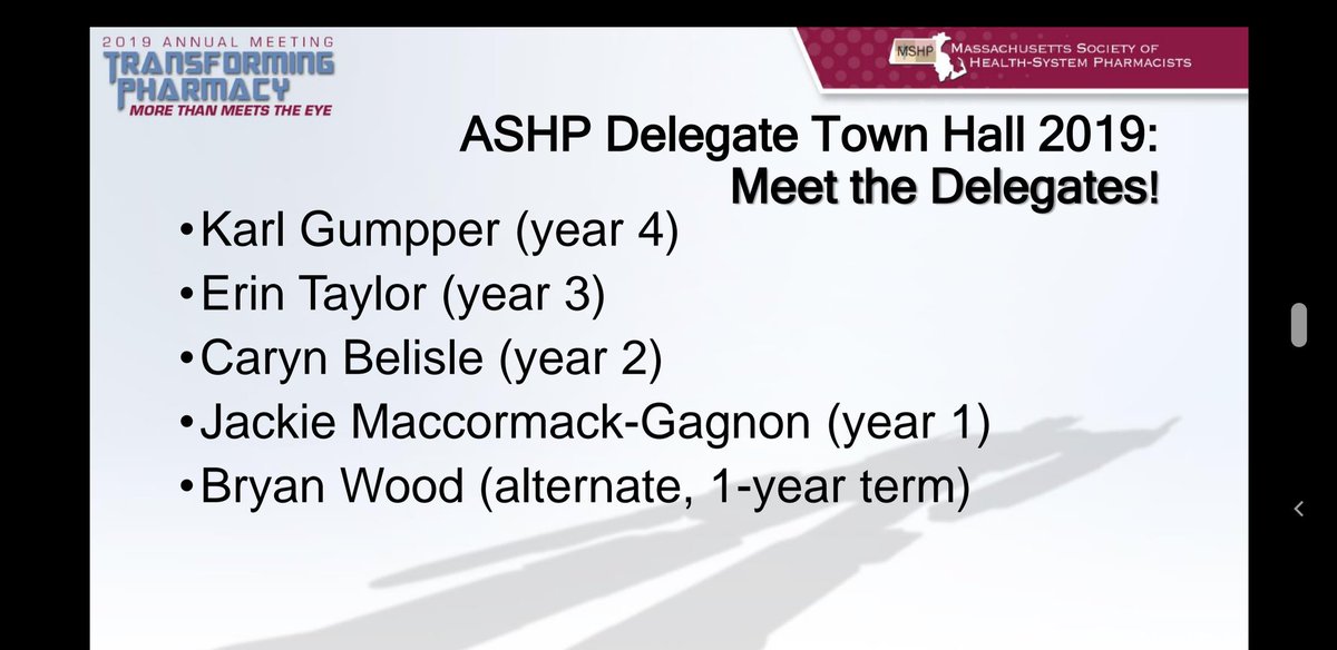 MAPharmacists's tweet photo. Thank you to the Massachusetts ASHP delegates for explaining the policy process #MASHP19 https://t.co/pvZTCAjglE