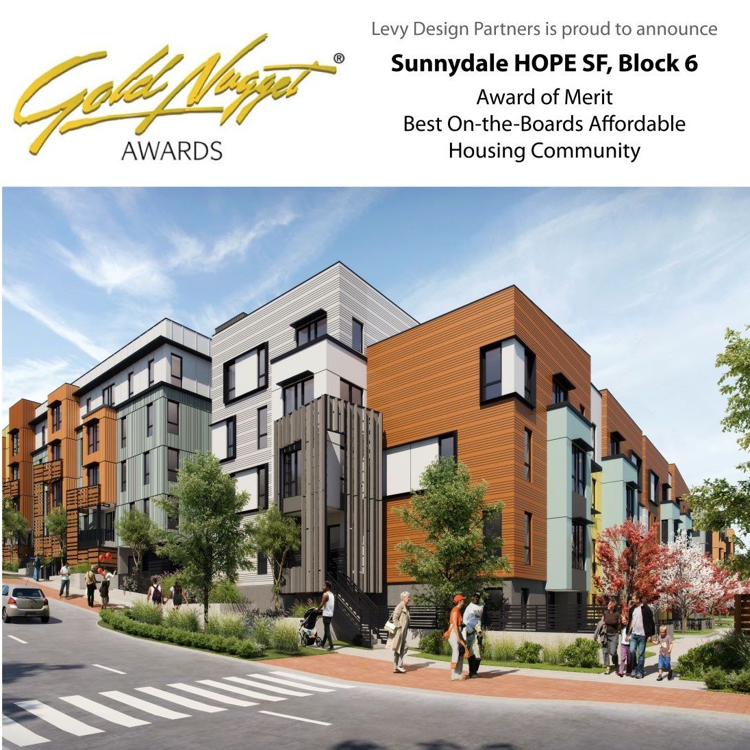 #levydesignpartners #cre #housing #construction  #multifamily #apartments #sanfrancisco #community #building #project #instahousing #affordablehousing #home #design #commercialrealestate  #architecture #communitydesign #neighborhooddesign #goldnugget #pcbc #awards #winner