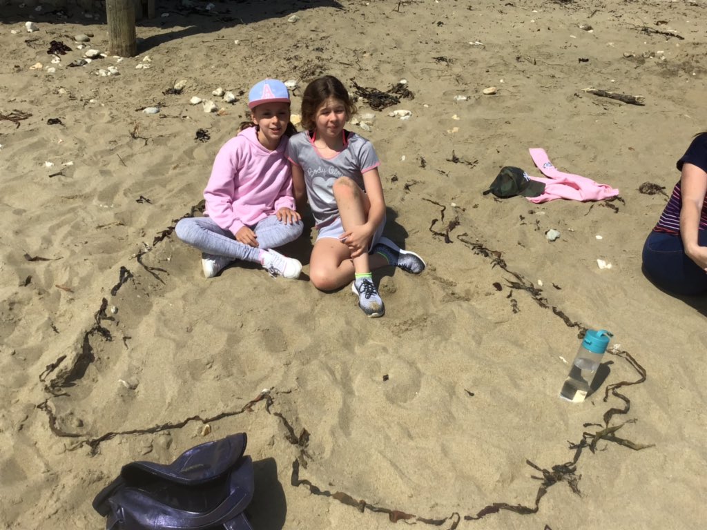 CFS_Sport's tweet photo. Sofia’s beach art this morning,wow! An artist in the making. It was great to see all of our girls being so creative as well! #CFSY5 #CFSY6 #Inspiringminds #IoW https://t.co/07jOzSkjsq