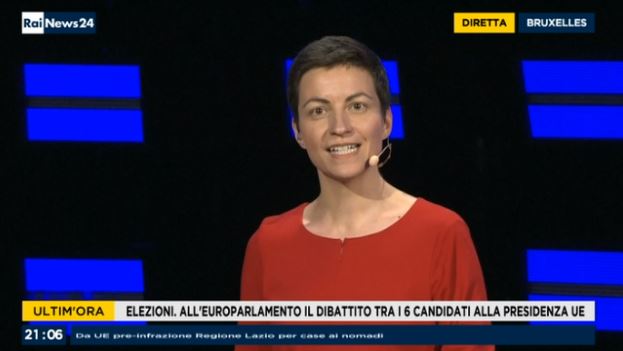 europaverde_it's tweet photo. Queste elezioni sono importanti perché le persone in tutta Europa ci chiedono soluzioni, noi vogliamo soddisfare questi desideri e promesse. Vogliamo un’Europa diversa e che le grandi compagnie paghino equamente, che vengano tutelati i diritti di tutti. @SkaKeller #EuropeanDebate https://t.co/XkeFVeD8RT