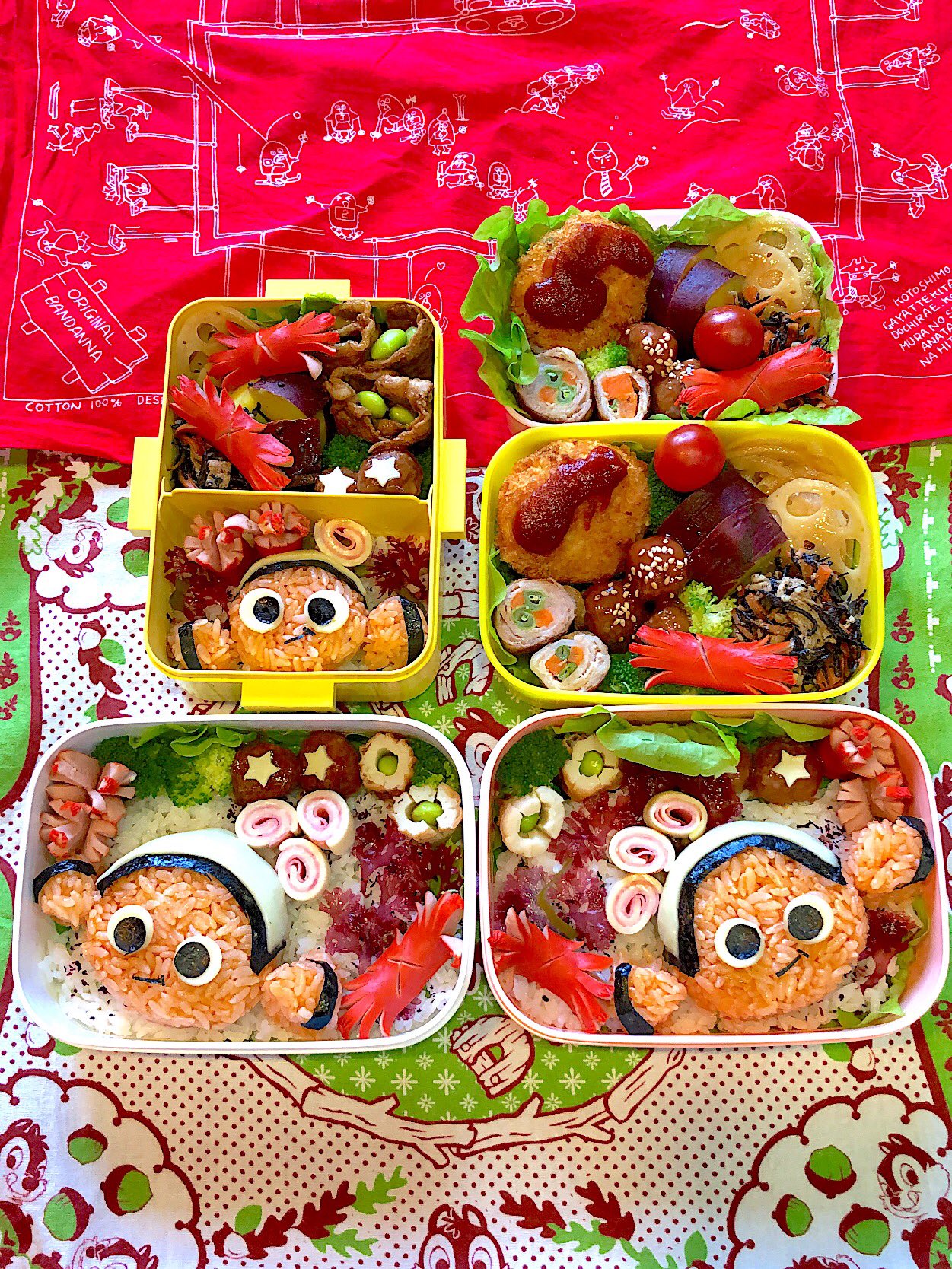 Taka 今日のキャラ弁 おはようございます 海草見てたらニモにしたくなった 梅雨弁当の前に夏みたくなった 今日もよろぴくぅ キャラ弁 ニモ ディズニー お弁当作り楽しもう部 男子高校生弁当 男子大学生弁当 女子大生弁当 T Co