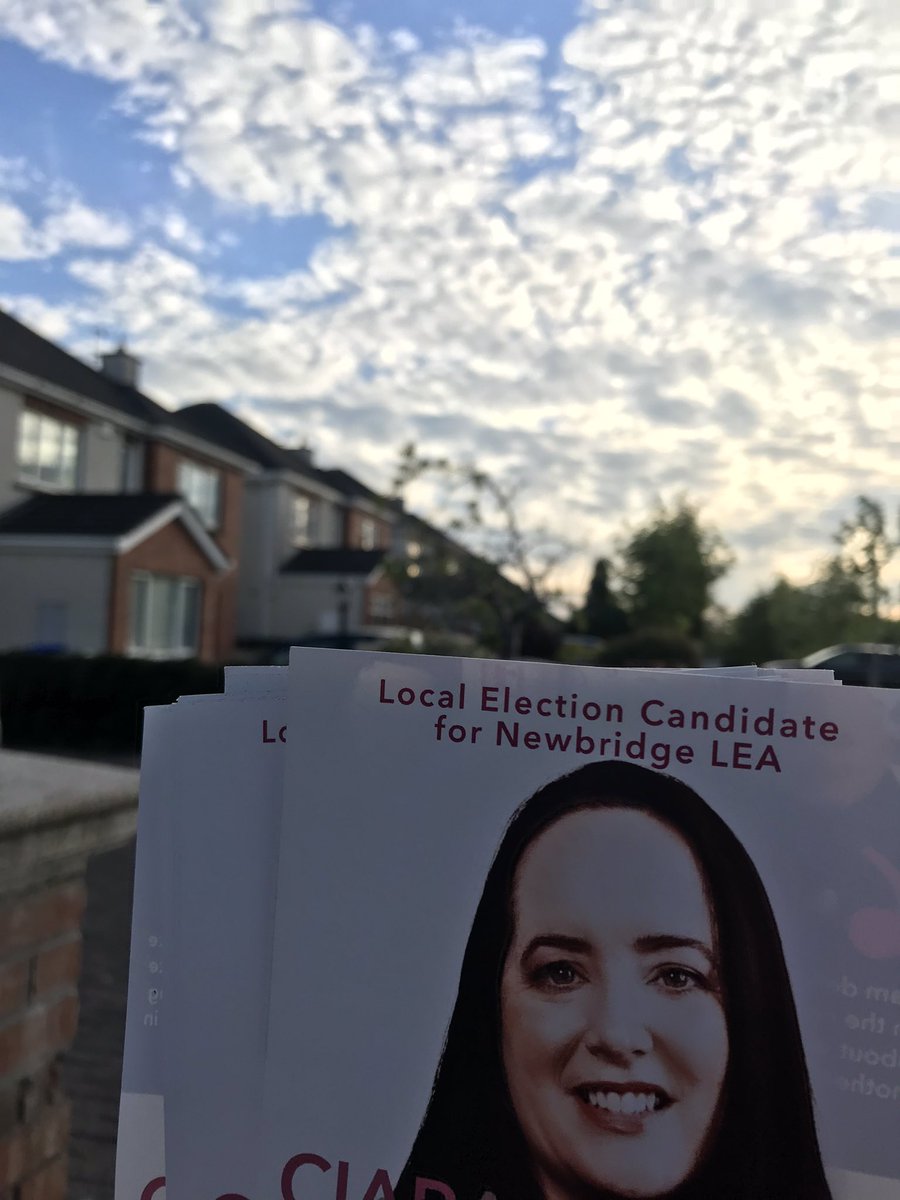 COReillyLabour's tweet photo. A beautiful evening here in #Newbridge #Kilcullen #Athgarvan what else would you be doing with #LE19 getting ever closer.. https://t.co/4ImqkmOicW