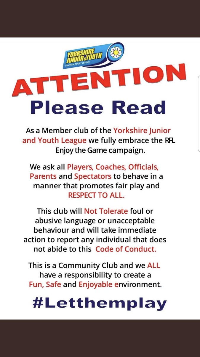 All parents need to read this ...#LetThemPlay #letthemplay #yorkshirejuniors