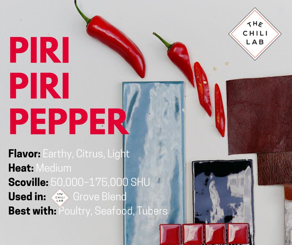 TheChiliLab's tweet image. Get to know the Piri Piri Pepper. From its history to why we include it in our Grove Blend Chili Flakes. 

Whether it's a fish fry, Thanksgiving dinner, or a #FathersDay grilled chicken, your friends &amp;amp; family will thank you.

Learn more about #PiriPiri:

thechililab.com/blogs/news/171…