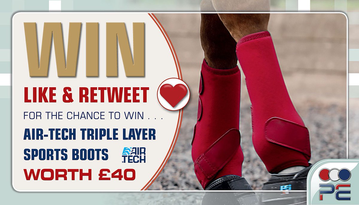 premierequine1's tweet photo. ❗️ HAVE YOU ENTERED ? ❗️ 

Enter our May competition to be in with a chance of winning a pair of Air-Tech Triple Layer Sports Boots worth £40! 

To enter simply: 

🔹LIKE this post 
🔹RETWEET this post 
TAG your friends 

Check out the prize here: https://t.co/4DB1F5jRss … https://t.co/vYIGnXGS23