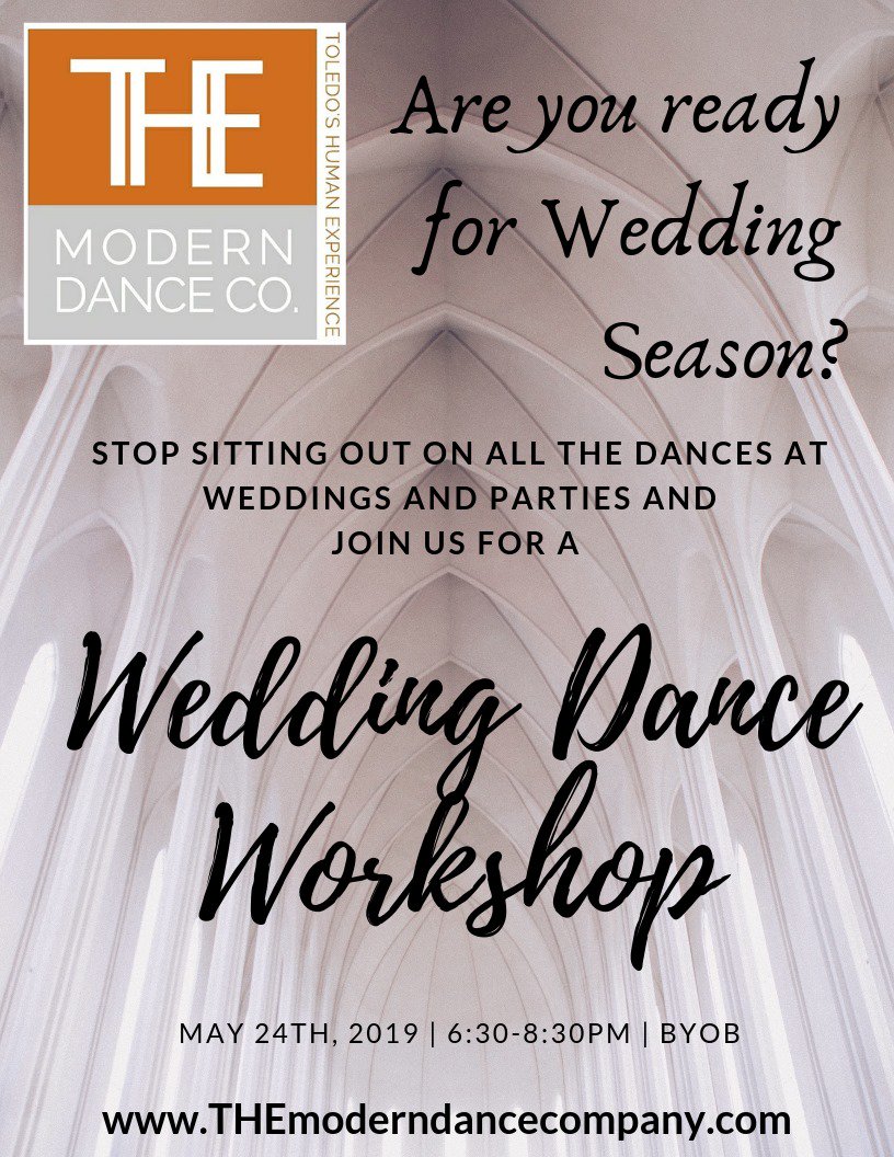 THEmodernDance1's tweet image. GET IN THE MIX this Wedding Season and JOIN US for this fun workshop at #THE! #danceclassesforadults #fun #events #downtowntoledo #nonprofit