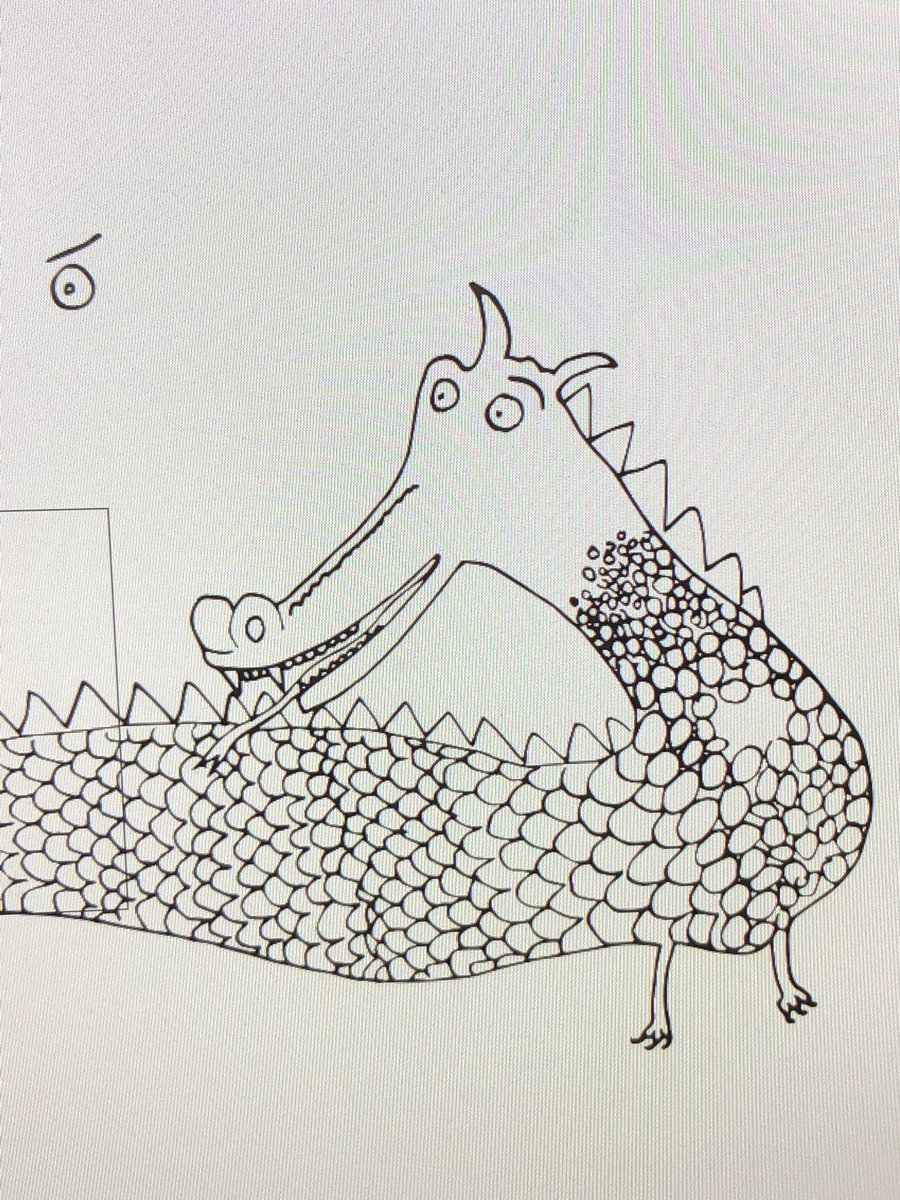 snoopy_fan_club's tweet photo. Accidentally drew Smaug happy lmao #t503 he looks like puff the magic dragon https://t.co/sNxPHkIdXG