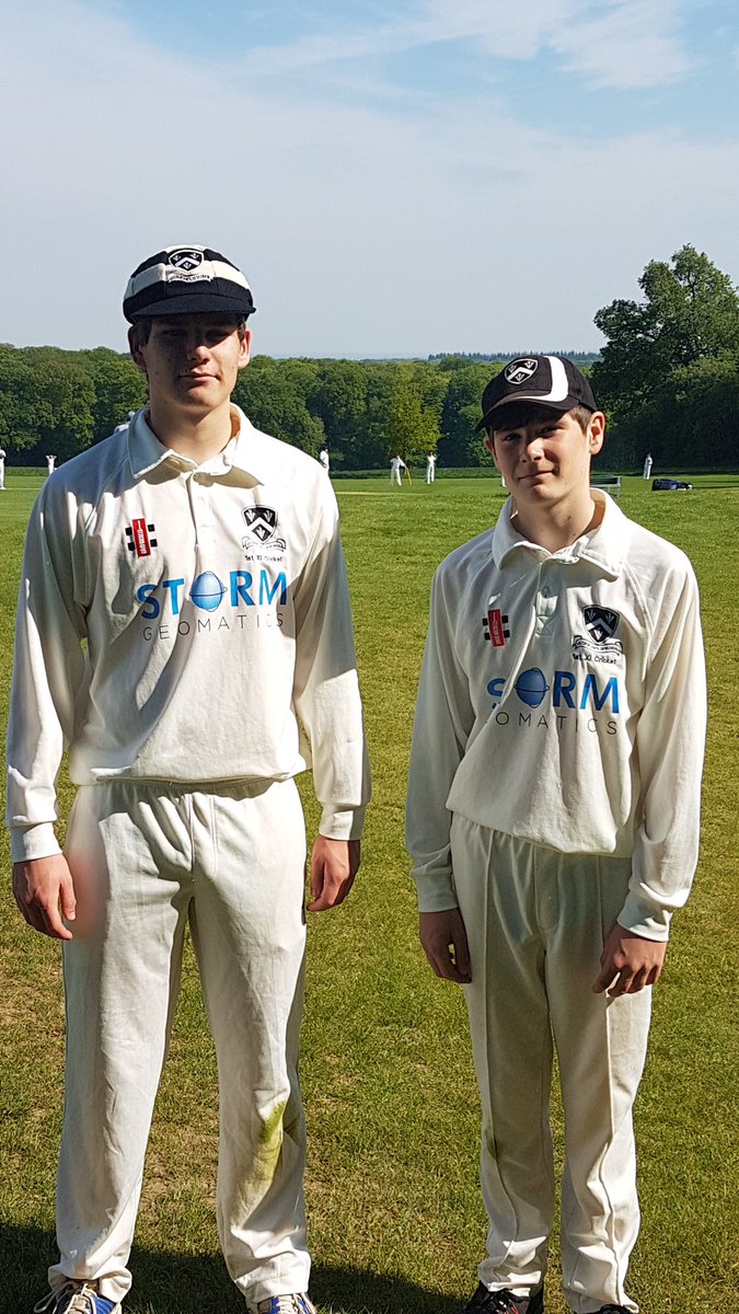 @#BloxhamSeymour brothers playing cricket together.