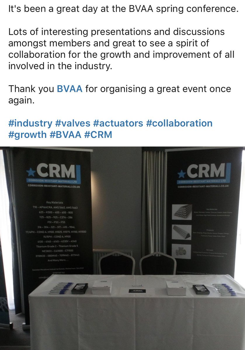 Corrosion Resistant Materials Ltd (@crmukltd) on Twitter photo 