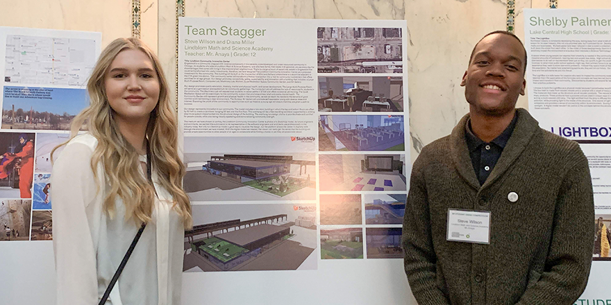 EXP_Global_Inc's tweet photo. #TeamStagger from @LMSAEagles received an Honorable Mention at the BP Student Ideas competition! They proudly accepted the award, surrounded by their peers, educators and @ChicagosMayor. We’re honored to have been a part of their journey! Congratulations! https://t.co/ny4O2pJAem https://t.co/p38SbjB0Dt