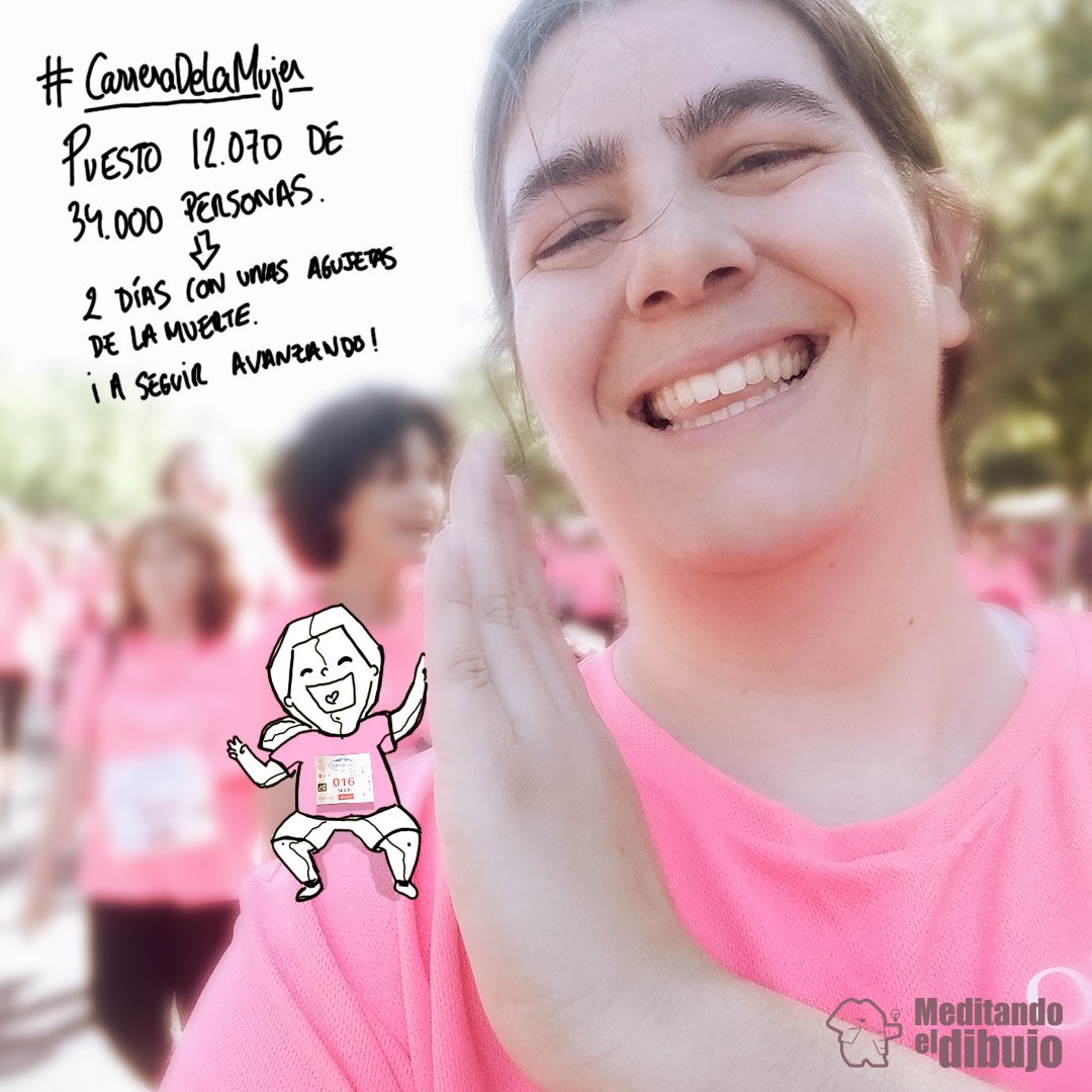 Martukius's tweet photo. Lo conseguimos💪🏽💪🏽💪🏽😎
#meditandoeldibujo #carreradelamujer #mujer #mastermpd #carrera #runner #carreradelamujer2019 #madrid #feliz https://t.co/TjMzJ64S8N