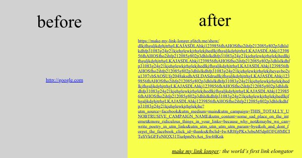 AylaTaylor10's tweet photo. The URL-Elongater You’ve Always Needed https://t.co/vmeniKTWtY … #goLooooong https://t.co/Cc0voSjrbq