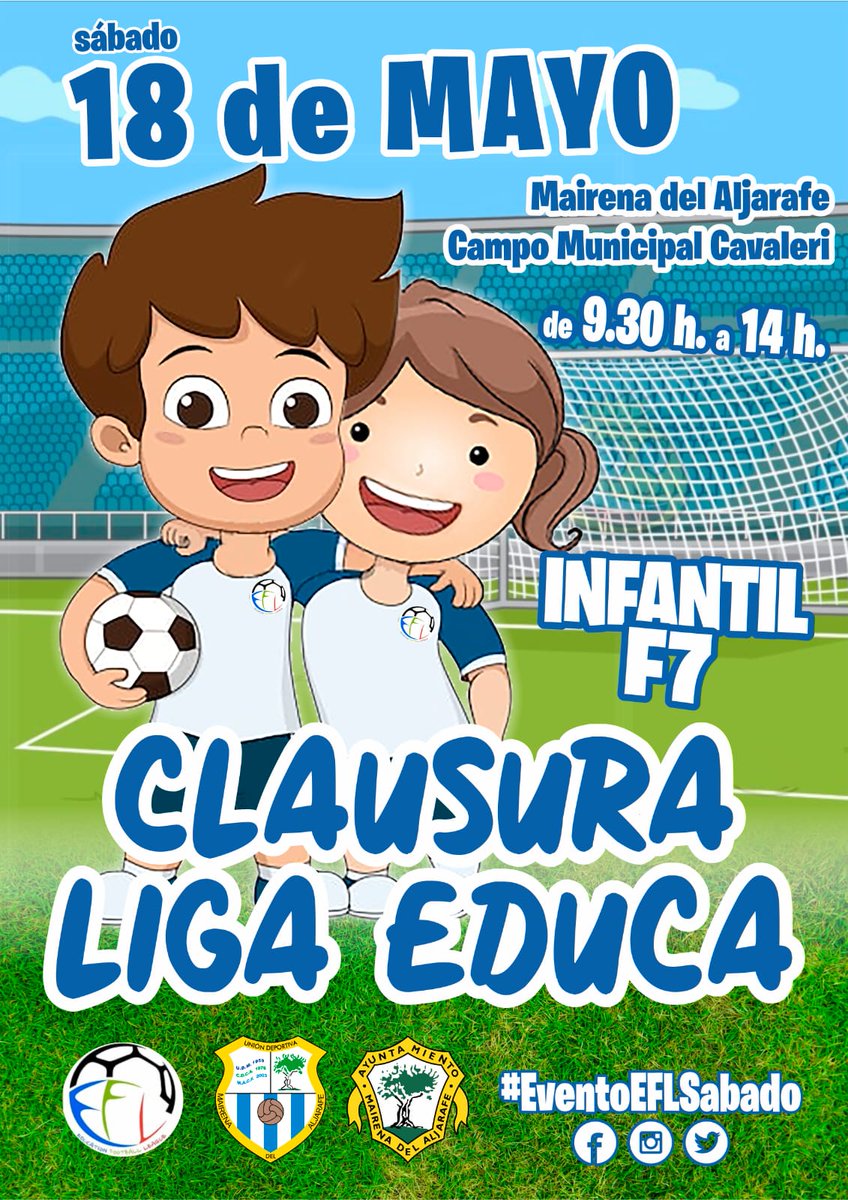 ed_league's tweet photo. EVENTO FIN DE LIGA #EFL 🏅⚽️

Este es el cartel de la #EFCavaleri para promocionar su sede en el #EventoEFLSábado para la categoría #InfantilF7 👌

Tienes toda la información sobre las sedes en nuestra web oficial💻➡️ https://t.co/2Hxa3cMjKV

#EFL #LigaEduca
#UnaLigaDistinta https://t.co/fEffz3vWd6