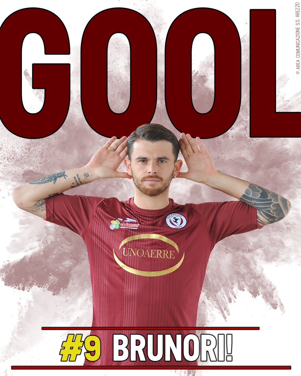 ArezzoCalcio's tweet photo. 71' GOOOOOOOOOOOOOOOOOLLLL!!!!!! RADDOPPIO AMARANTOOOOOOO!!!!!! MATTEOOOOO BRU-NO-RI! ALOOOOOOOOOOO #AreNov 2-0 #ForzArezzo ⚽ #SoloAmaranto ⭕ #AvantiArezzo https://t.co/yFjodP6A7p