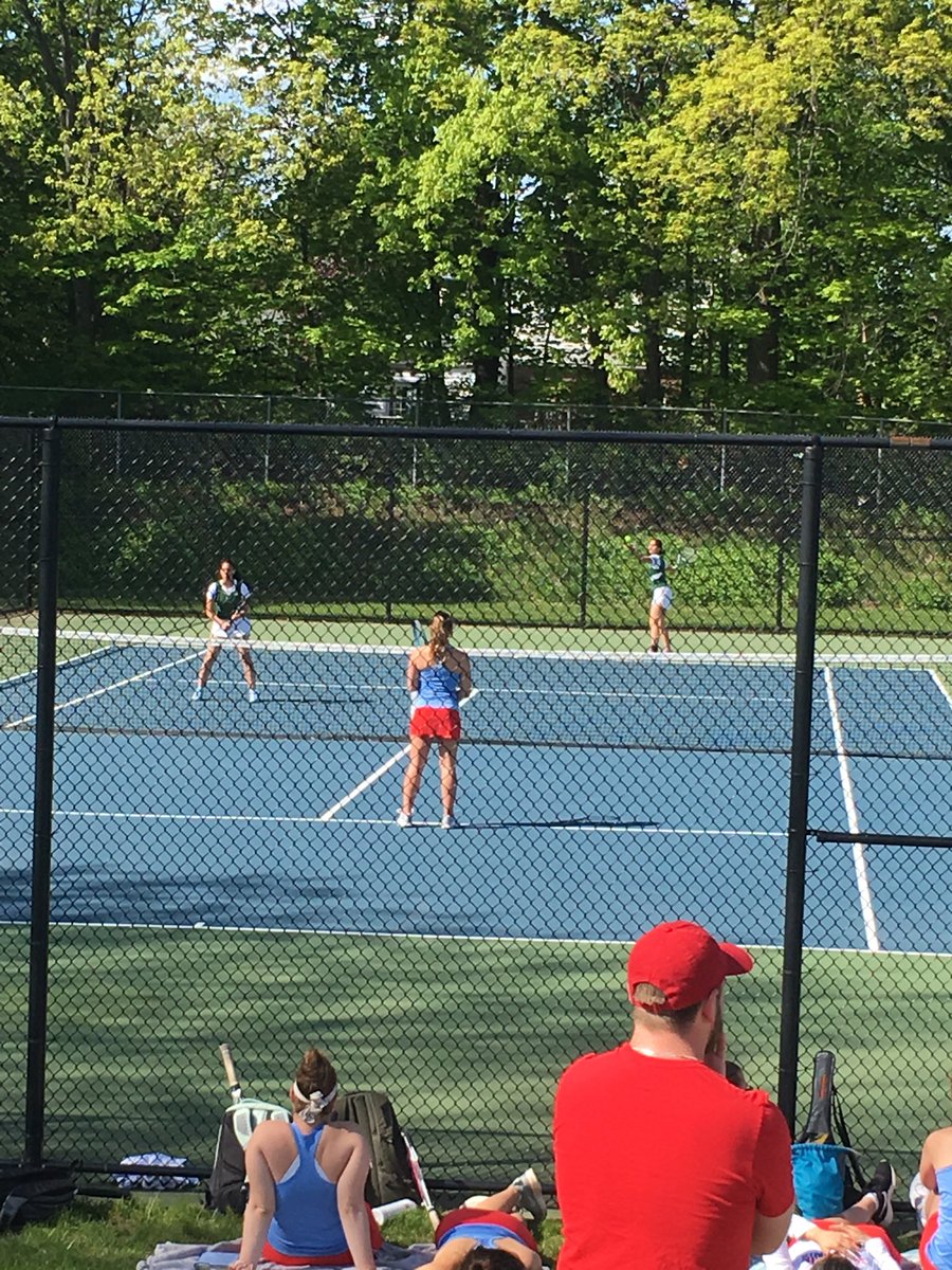 MaloneySpartans's tweet photo. Big tennis match today against Berlin. First round of matches underway ⁦@sportsRJ⁩ ⁦@MhsGreenMachine⁩ https://t.co/9EExeNnUs4