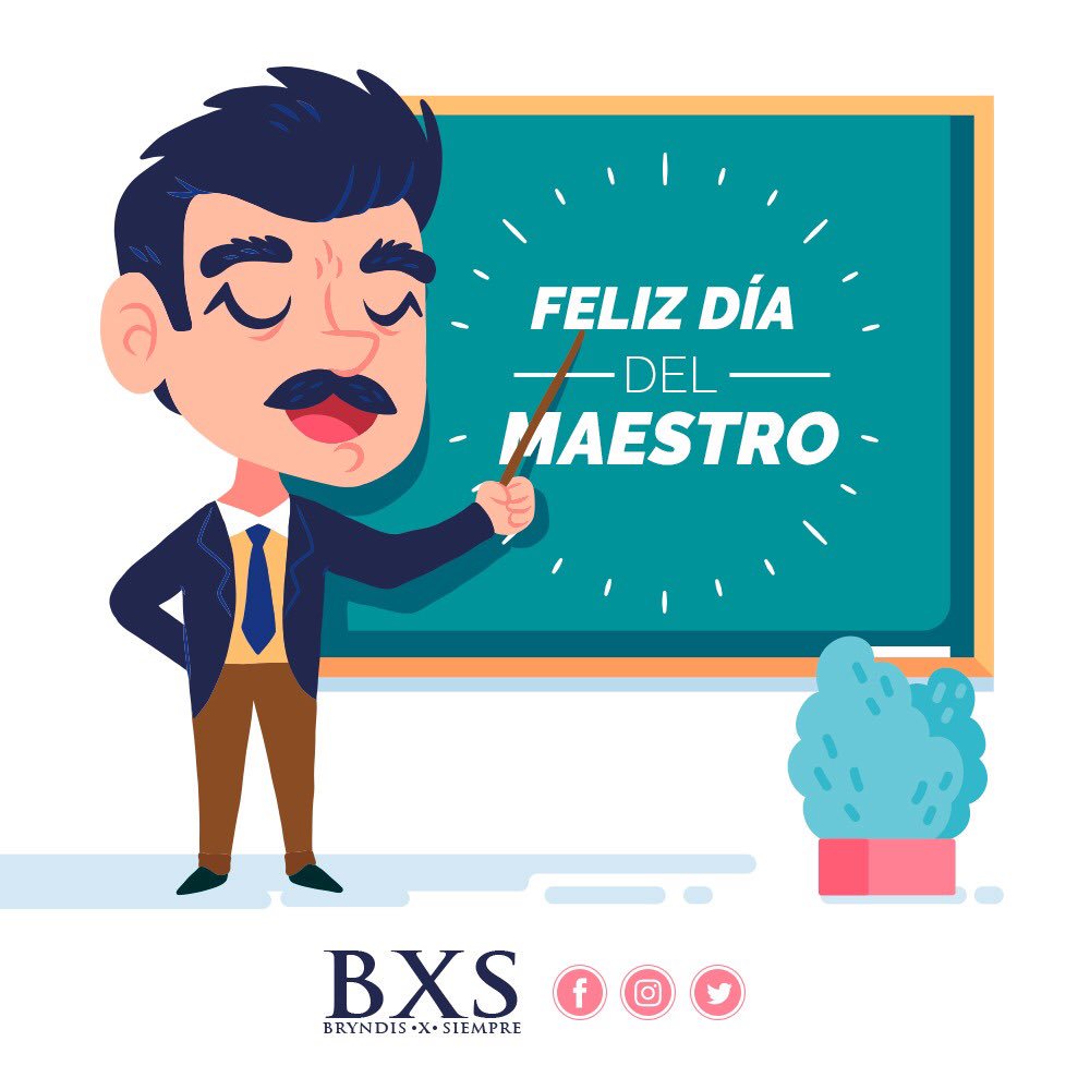 Felicidades a todos los maestros en su día, porque solo ellos brindan el tesoro más valioso que existe, que nada ni nadie puede quitar... “LA EDUCACIÓN” 🙎🏻‍♀️🙎🏻‍♂️✏️📝📕📘📗📎📏📐📚 ... #bryndisxsiempre #BXS #felizdiadelmaestro