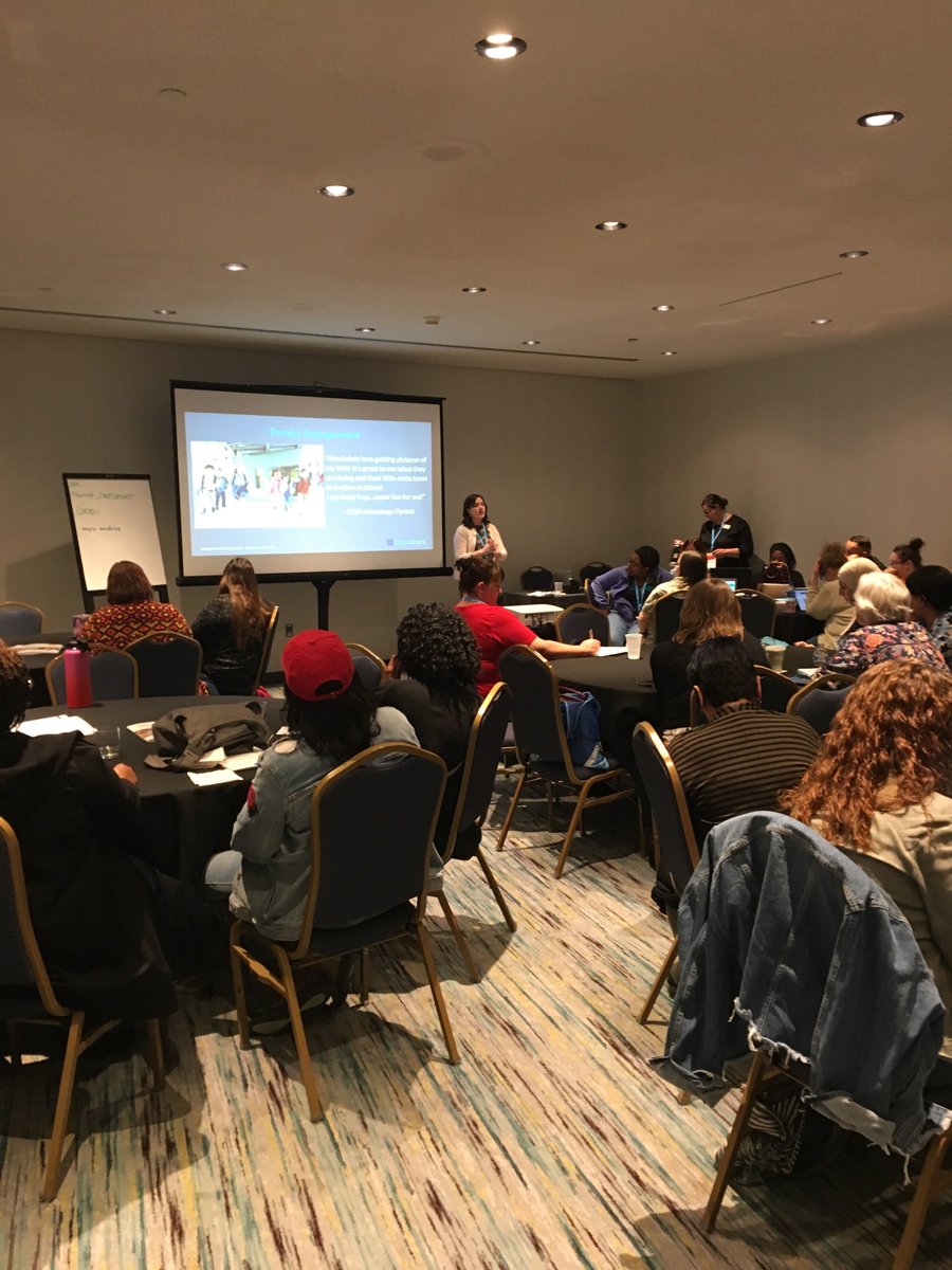 CORAdvantage's tweet photo. Actively learning about how to #engage families with #CORAdvantage at the @HighScopeUS conference! We are loving these sessions, and can't wait to learn more tomorrow!
#BuildBrighterFuturesChallenge #BuildBrighterFutures #HighScope #HighScopeConference2019 #FamilyEngagement https://t.co/FlcBJ8XNcl