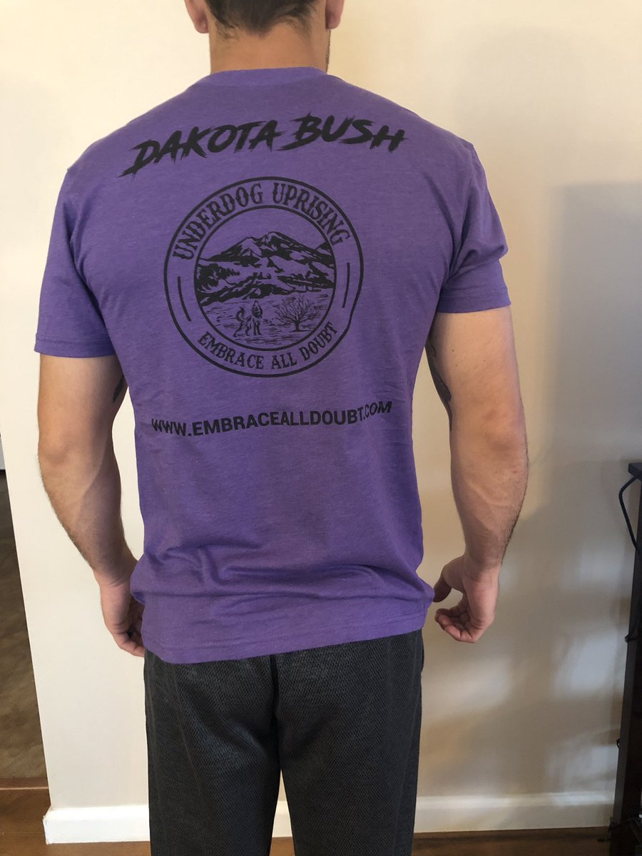 HaiRyBUsH_155's tweet photo. Fight shirts for sale! $25, get them while they last! I’ll be fighting next Friday in Branson, let’s see a sea of purple! https://t.co/vXzKNxm0Qp