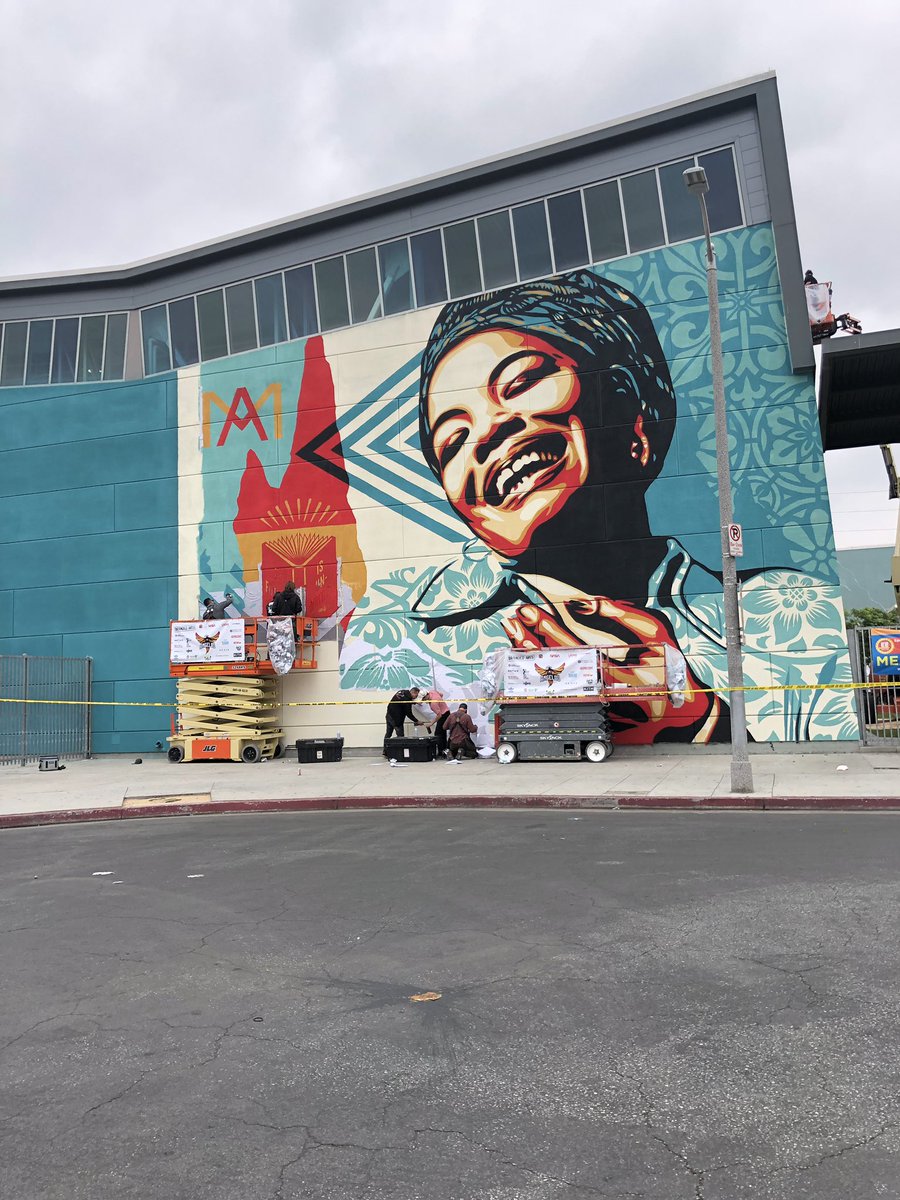 #MayaAngelouMuralFestival produced my <a href="/BrandedArts/">Branded Arts</a> @obeygiant