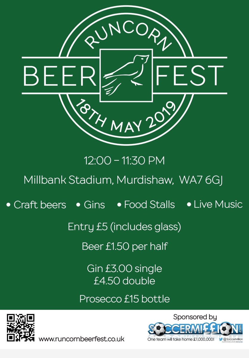 🚨 GIVEAWAY 🚨                                              We have 4 tickets with 1 token for each ticket to giveaway for this saturdays <a href="/runcornbeerfest/">Runcorn Beer Festival</a> all you have to do is like this tweet and follow the page winners announced Friday night good luck 👍🏼👍🏼