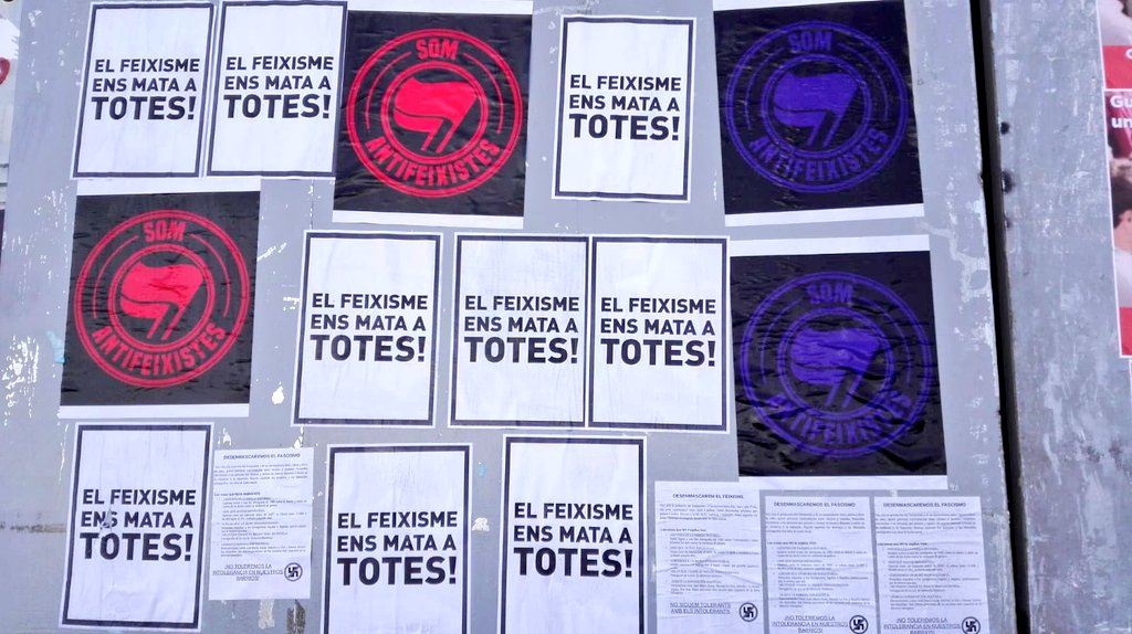 PlataformaTgn's tweet photo. En aquests dies de campanya, s'escampa encara més pels nostres carrers el discurs de l'odi. Perquè no podem, ni volem normalitzar els partits d'ultradreta #SomAntifeixistes https://t.co/IBXtiWI8c3