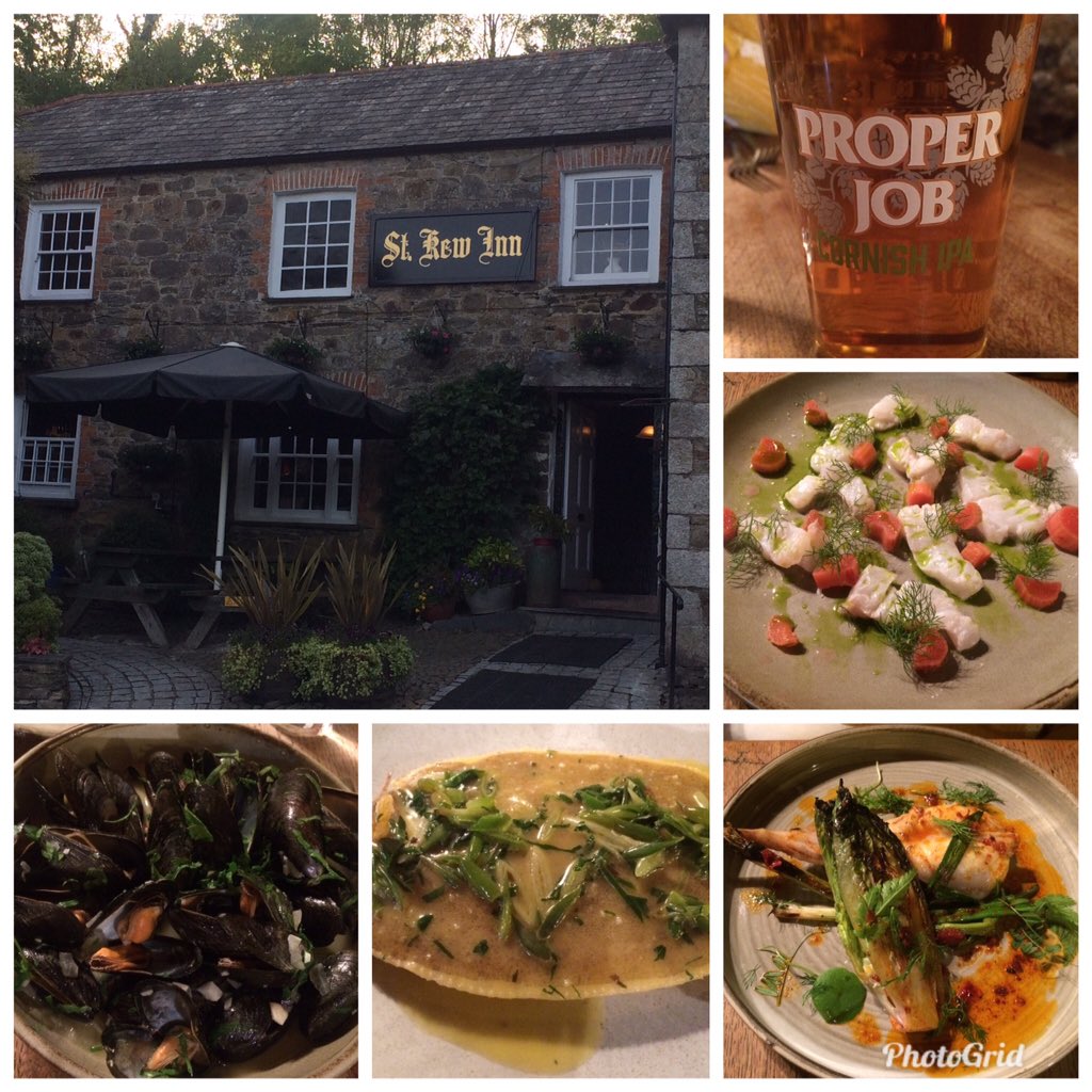 Another delightful night <a href="/StAustellBrew/">St Austell Brewery</a> <a href="/stkewinn/">St Kew Inn</a> Many thanks <a href="/MikeyaMasters/">Michael Masters</a> and team. 35 years this year since we first ate with you and your own label red wine was under £5 a bottle! See you again on Saturday.