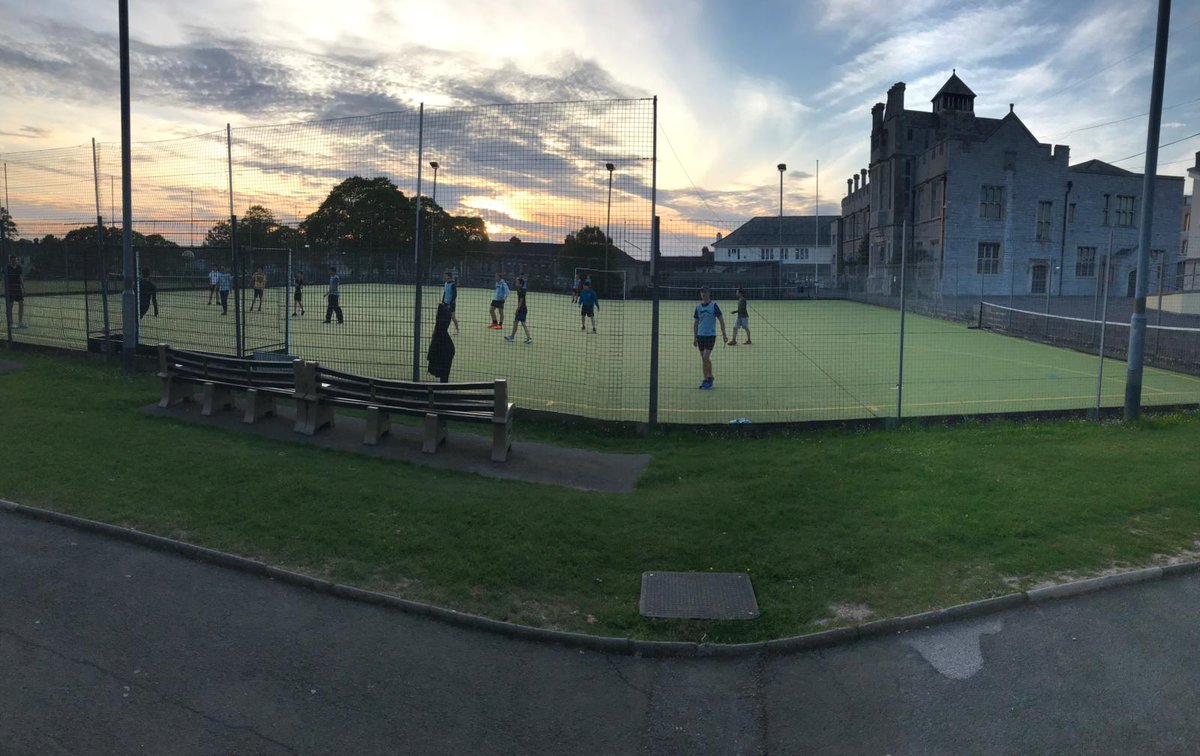 As the sun sets on another full and productive day at Plymouth College, our boarders finish their day with a game of football.A truly international game with boarders from  Antigua, Angola, England, Germany, St Lucia and even sunny Cornwall!