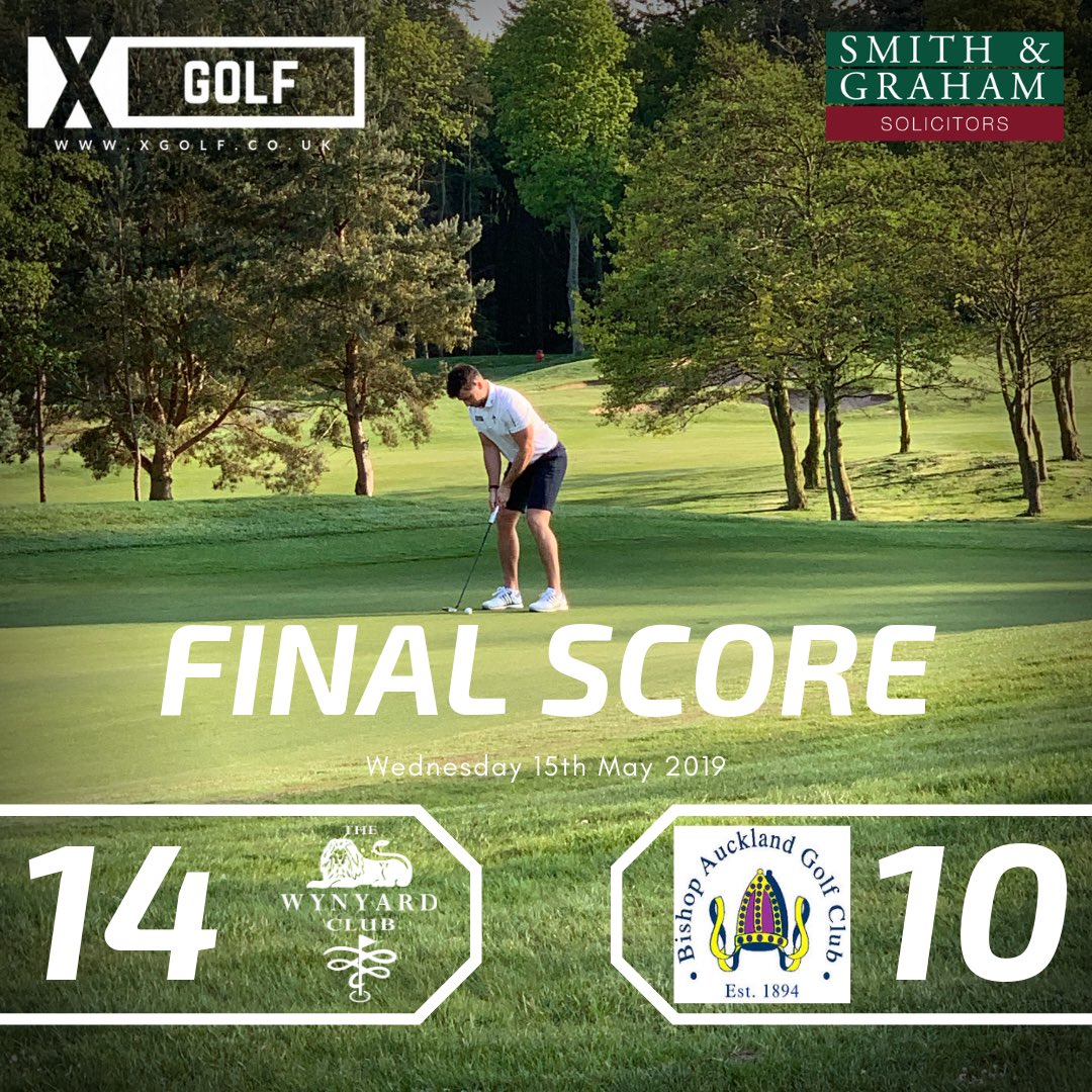 Great Win @ Home Against Bishop Tonight, Well Done To The Lads!! #TeamWynyard #XclusiveGolf #Smith&amp;Graham
