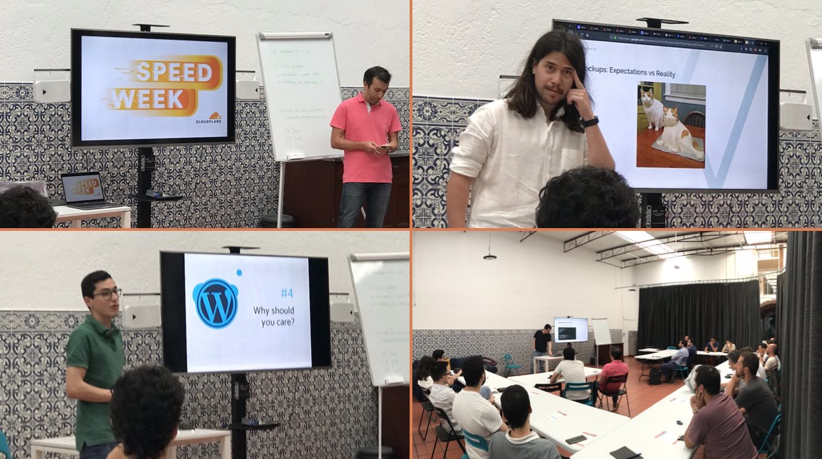 adaptive's tweet photo. #madeiratech #meetup #speedweek Styleguides Wordpress Gutenberg @andregoncalves @ElsonPonte @eliocro @csofiamsousa 👏👏👏 @Cloudflare @CoworkFunchal https://t.co/KGtNJRVOam