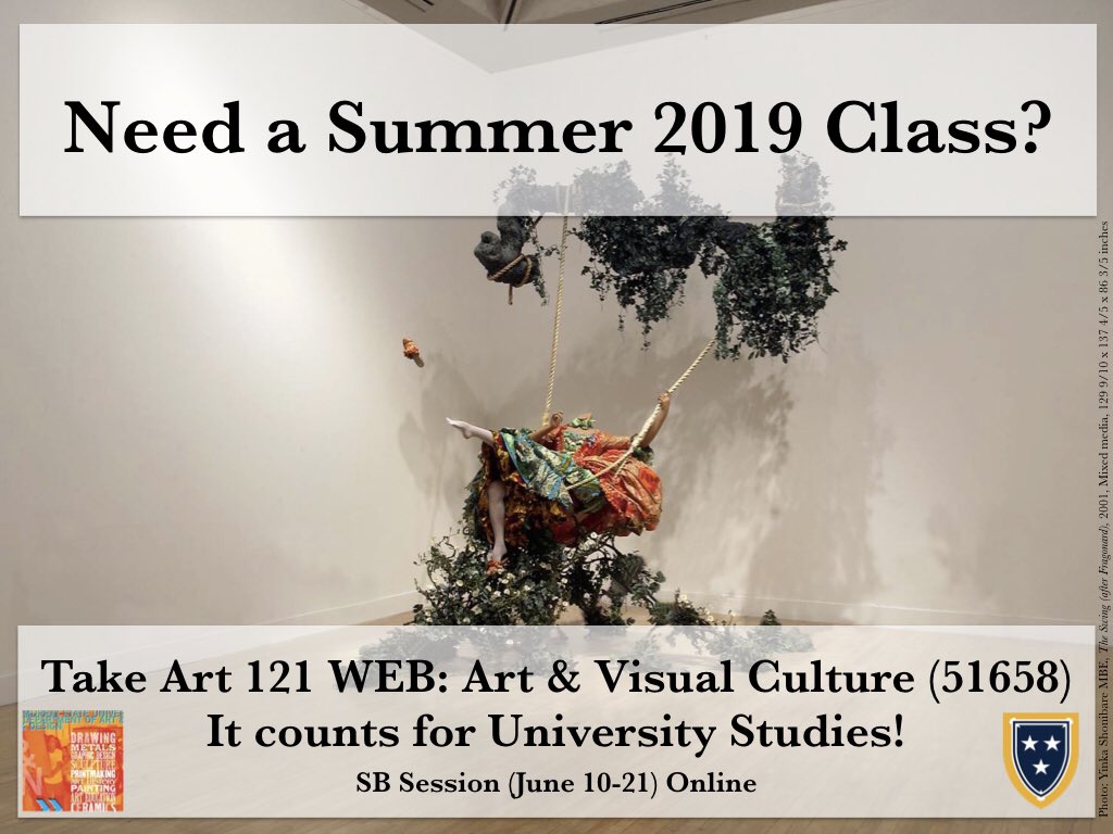 MurrayStateArt's tweet photo. Still need a summer class to fulfill a university studies elective? Check out the Art 121 web section with Dr. Gamble. It starts in less than a month. #opportunityafforded #msusummer https://t.co/aYbsMsAbzZ