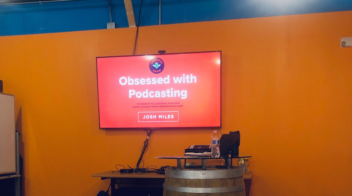 theplaidagency's tweet image. Our team is out and about this week exploring #IndyDesignWeek! Today we’re getting podcast best practice insights from @JoshMiles, creator of @obsessedshow. What are some of your favorite podcasts?