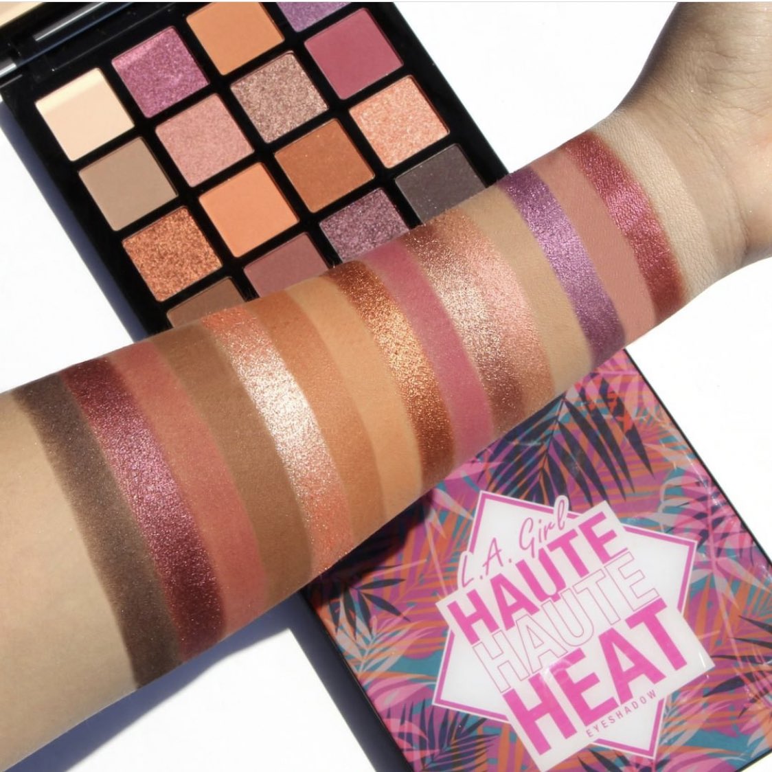I’m back!These  @lagirlusa haute heat palettes are STUNNING. And even better they’re only $18.Have you EVER seen pigment like this available in the drugstore because I’m floored