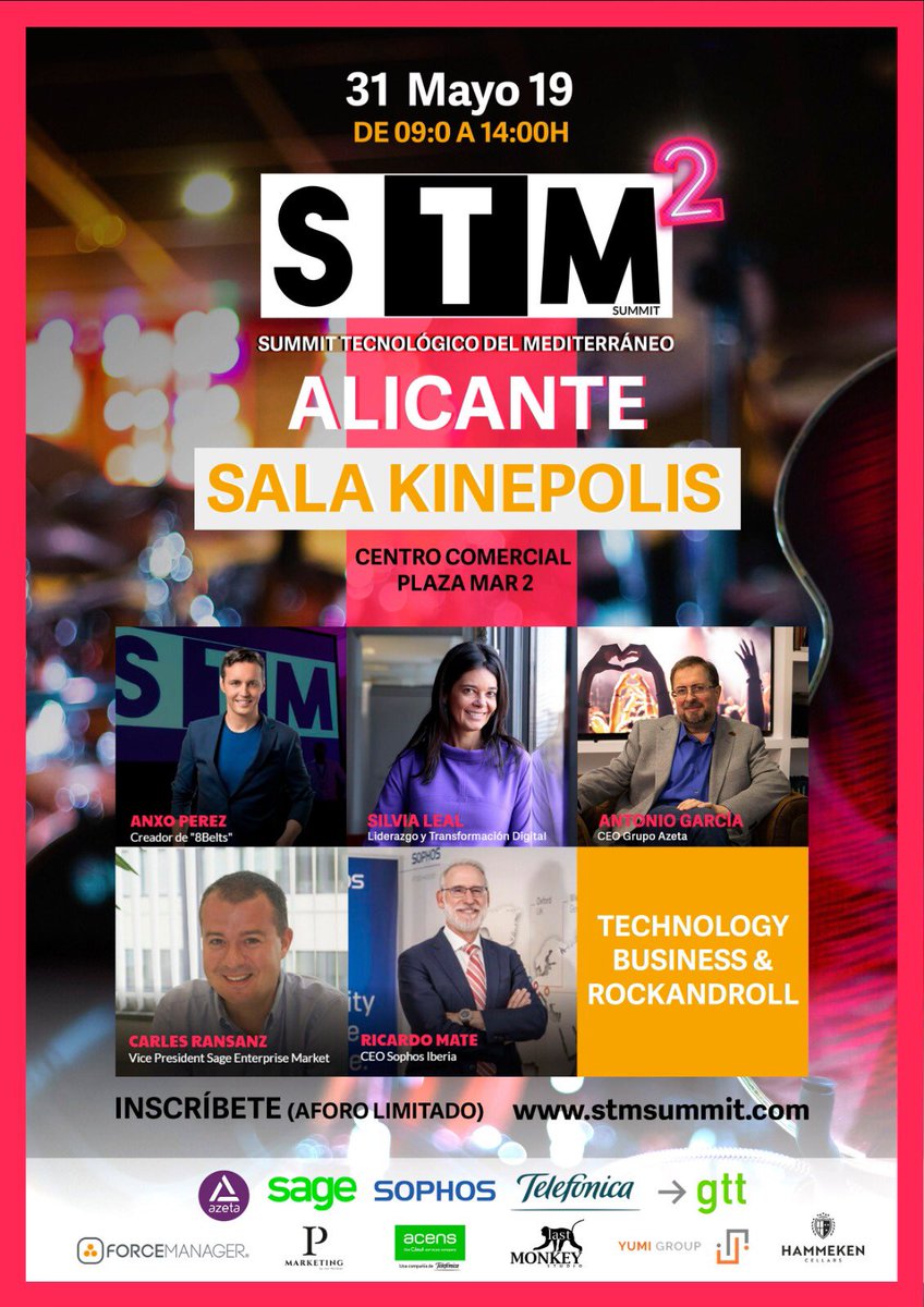 Yolanda_Azeta's tweet photo. STM2 está muy cerca y tenemos CARTELAZO!!!!

Aún estás a tiempo, inscríbete! 🎸
.
.
#YoSoySTM
#STM2
#Technology
#Bussiness https://t.co/evQpJngfqR