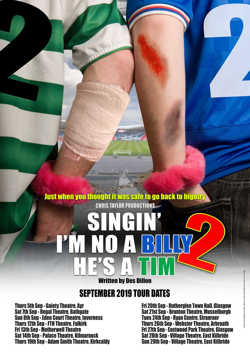 BillyandTim2's tweet photo. The first ever tour of Singin I'm No a Billy he's a Tim 2 kicks off this September!!!
Some dates are sold out already so get in fast if yer game!
@RangersFC @CelticFC #RangersFC #CelticFC #BillynTim2 https://t.co/9PQYQCn3JP