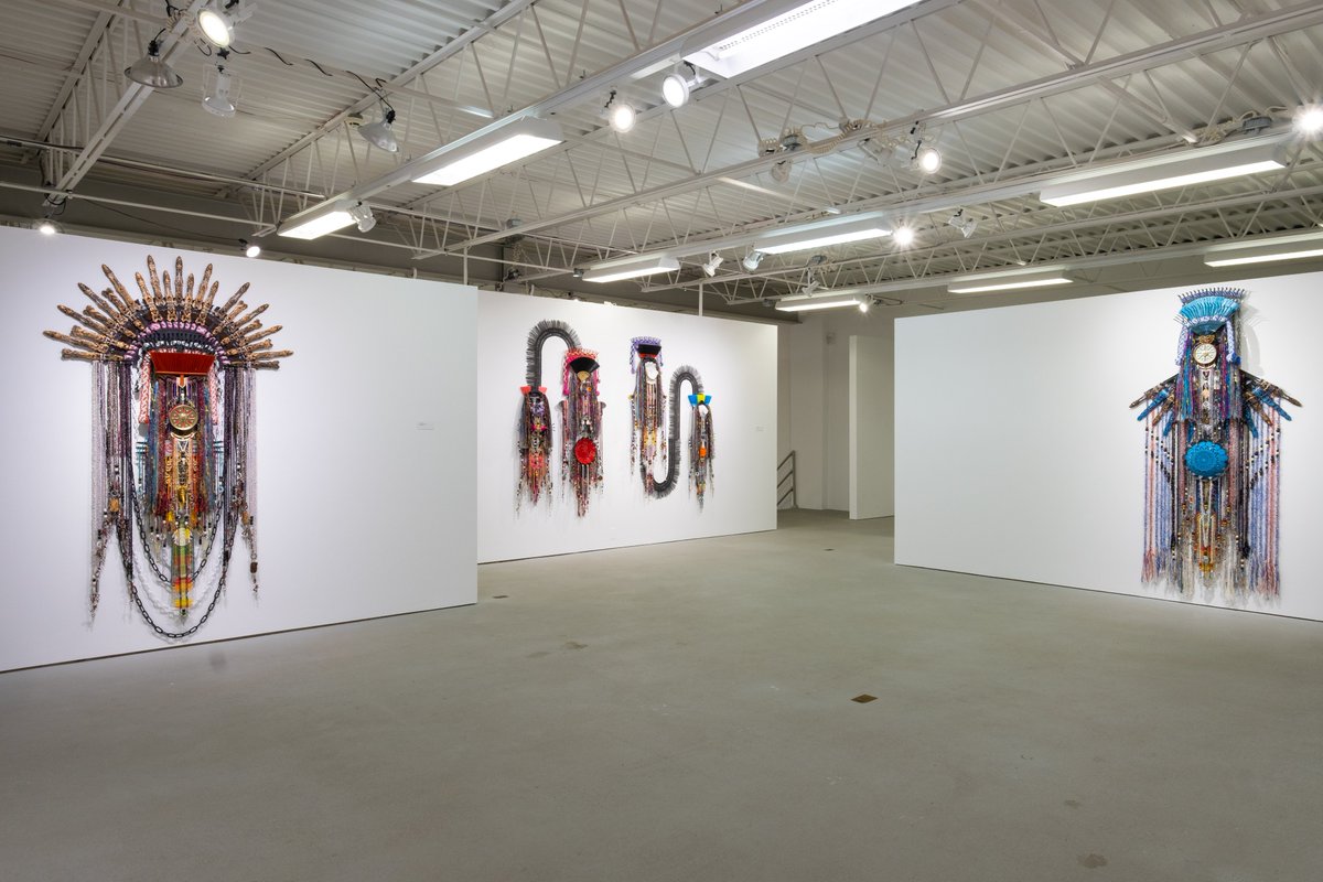 ArtsWestchester's tweet photo. International artist Anne Samat’s debut US exhibition, Greatest
Love has just opened at @hvmoca. The massive wall hangings comprised of
woven fiber &amp; found materials were all made during Samat’s three month artist
residency in Peekskill.  #annesamat #gottalovethearts #hvmoca https://t.co/4UtcFc8AtI
