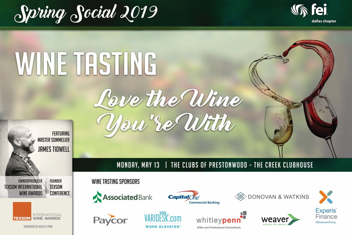 TexsomIWA medal winners were featured at this fun wine and food event at Clubs of Prestonwood. We love the opportunity to introduce medal winners to enthusiastic audiences and are grateful for the invitation.