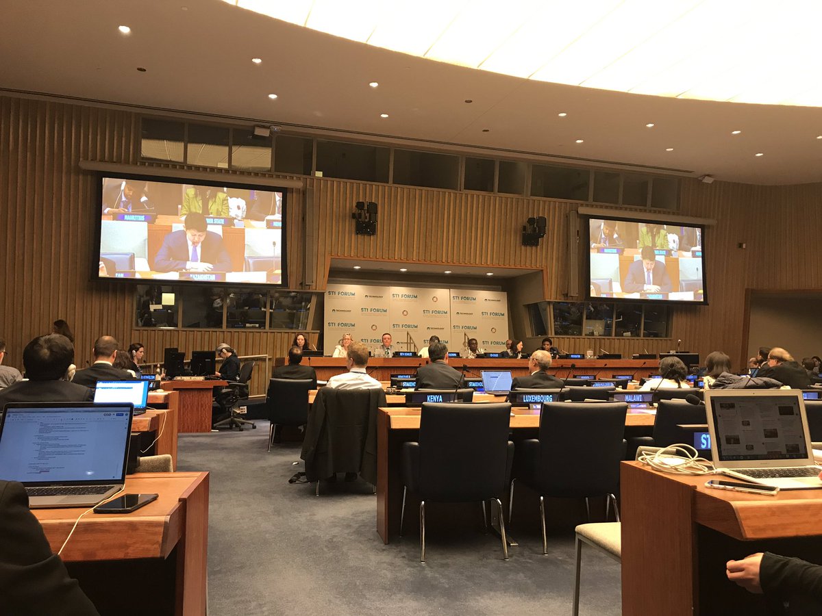 temenov's tweet photo. Thought-provoking and useful discussion on #SDG13 at the 4th UN #STI Forum for the #SDG. Shared experience of #Kazakhstan on creating the International Center for Green Technologies and Investment Projects #IGTIC as one of legacies of Astana Expo-2017. #STIforum2019 #Tech4SDGs https://t.co/2LkDZrPYwx