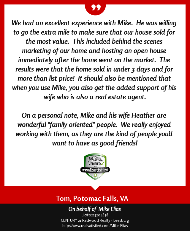 I’m not sure I could be more thrilled by a testimonial. realsatisfied.com/Mike-Elias via @realsatisfied