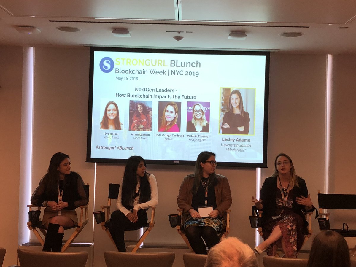 jamiestrongurl's tweet image. So proud of our #NextGen #leaders taking the stage #Strongurl #BLunch talking about their work in #blockchain. @InvestAlinea @BarnardCollege @kadena_io @ualbany. @LowensteinLLP thank you for moderating @LesleyAdamo