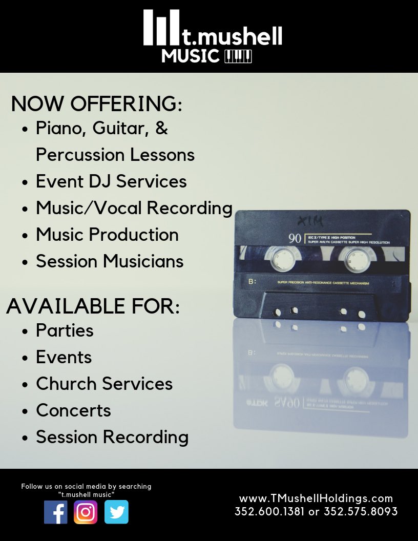 TMushellMusic's tweet image. TMushellHoldings.com 🎹