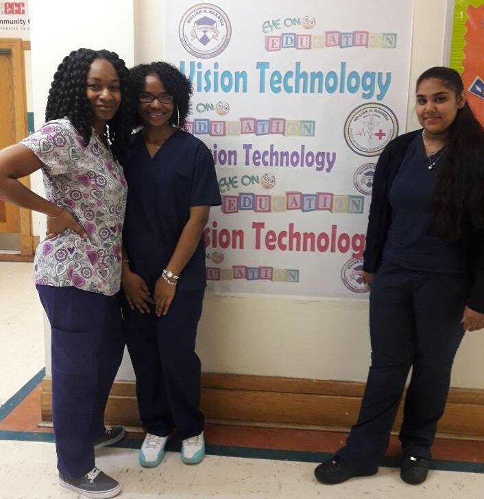 KarenKoch238's tweet photo. Vision Day at Maxwell... 75 students received free eye exams &amp; eyeglasses - Vision Tech students received real life experience. CTE doesn't get better than this!  #eyeoneducation @vales_l @BKNHSSuptRoss @BadetteJocelyn @NYCCTE @ExecSuptKWatts @TPaulin_FSL https://t.co/JDBHGprMmg