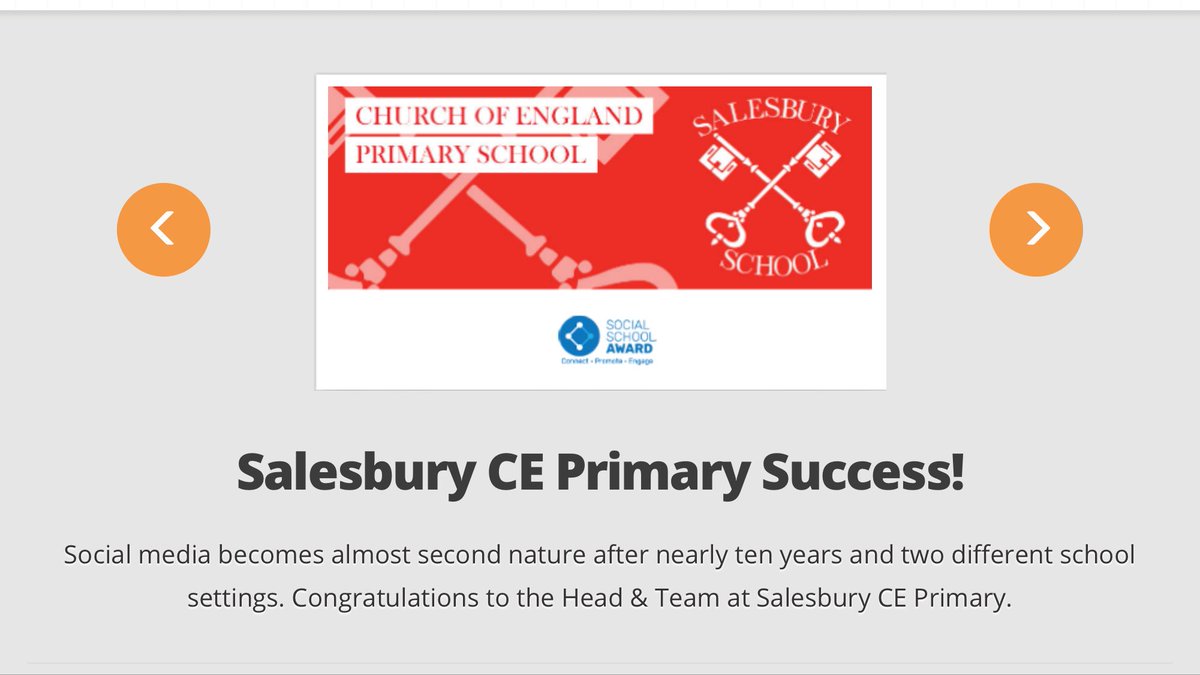 Many congratulations go out to Salesbury CE Primary school on being Awarded this month. socialschoolaward.com/2019/05/13/sal… <a href="/SalesburySchool/">Salesbury School</a>