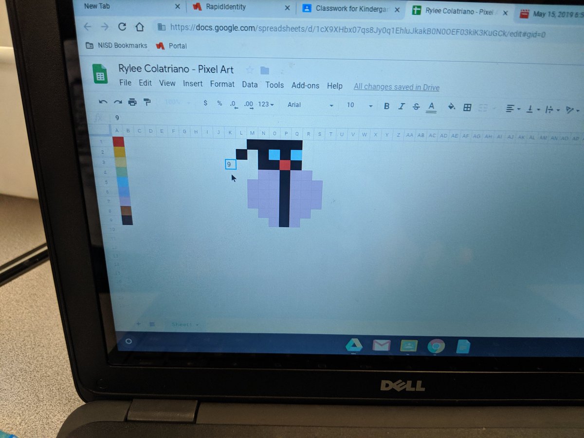 MrsDi_BES's tweet photo. Used @Screencastify and @GoogleClassroom to teach interested kinder kids about #pixelart from @alicekeeler! It was tough, but some persevered! We will try again soon! @1274Jillian #UnlockingITogether https://t.co/SdZ4wXgjvj