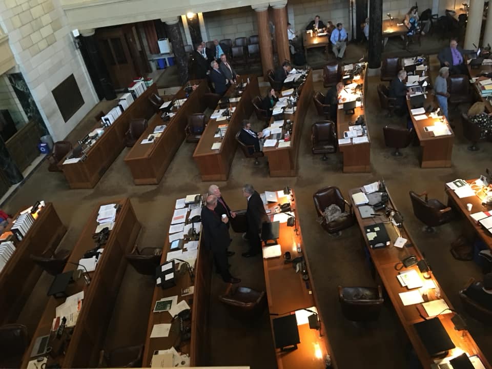 ControlledChaos's tweet photo. It looks like there weren't many senators in attendance for a vote any way. (Photos courtesy Autumn Sky Burns and @NF4MC) #Nebraska #LB110 #medicalmarijuana #medicalcannabis #Unicameral #legalize https://t.co/w8c78e8lhd