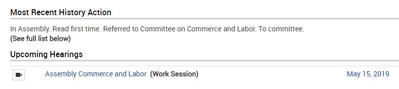 BlockchainsInc's tweet photo. #NVLeg update: #SB161, which aims to create a regulatory sandbox for #fintech companies, passed out of the Assembly Committee on Commerce & Labor today! Next step: The Assembly floor vote. #NVTech #Blockchain https://t.co/Pu3dnGtABG
